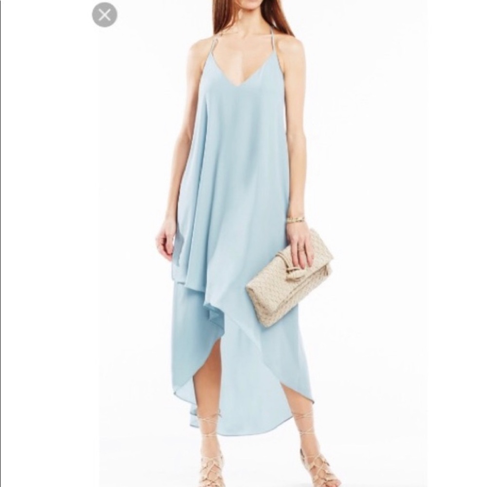 BCBG Soft-blue high-low dress!